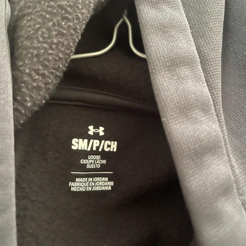 Under Armour Full Zip Fleece Hoodie Black - Picture 5 of 6